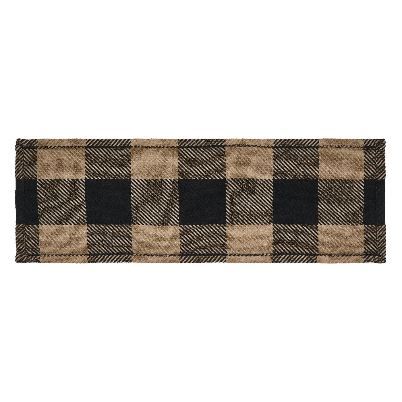 Black Check Table Runner 8" x 24"