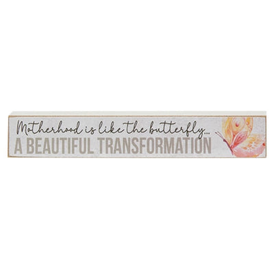Set of 3 Motherhood Butterfly Mini Stick Signs