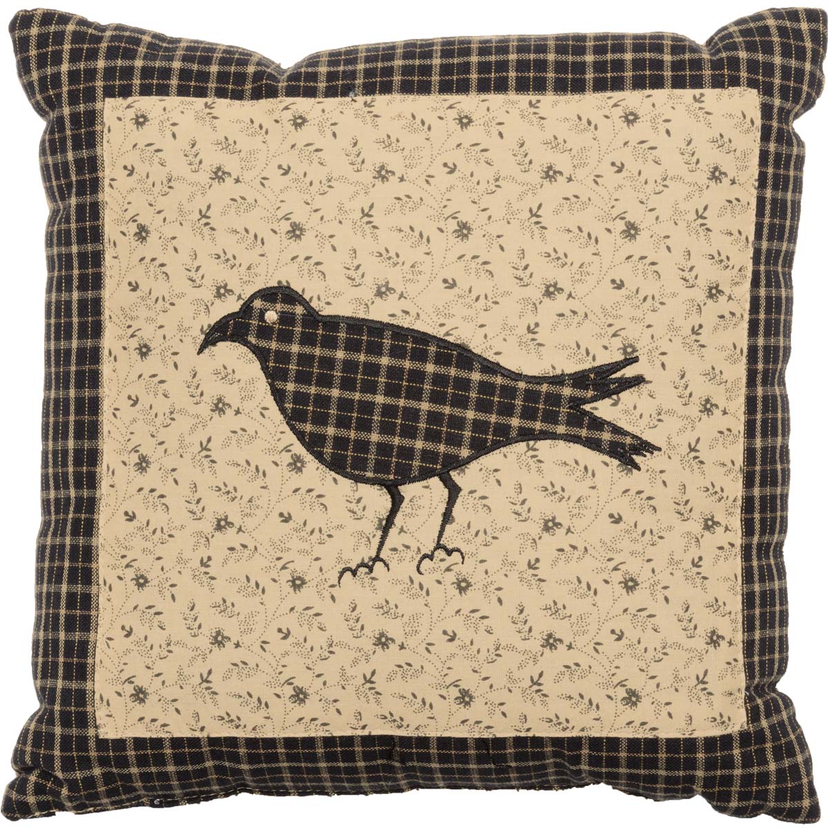 Kettle Grove Crow 10" Primitive Pillow