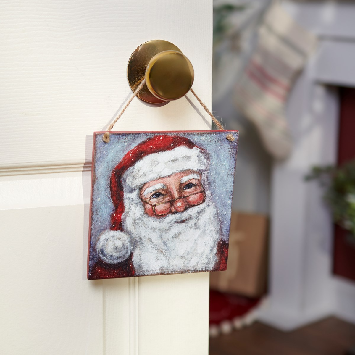 DAY 25 ✨ 25 Days of Ornaments ✨ Merry Santa Hanging Panel Ornament