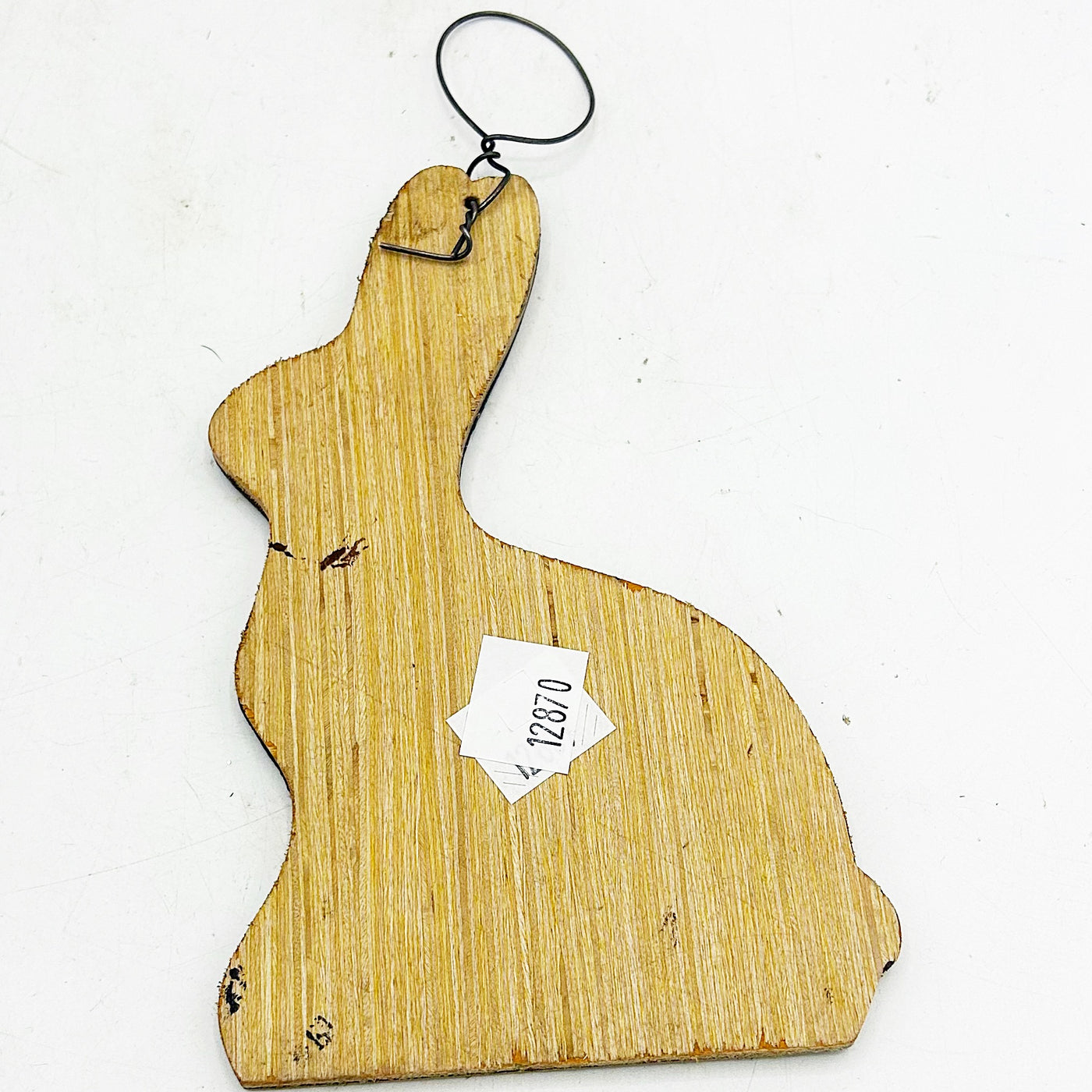 Wooden Chocolate-Look Bunny Ornament