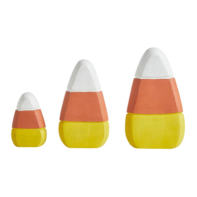 Candy Corn Wood Decor Set of 3