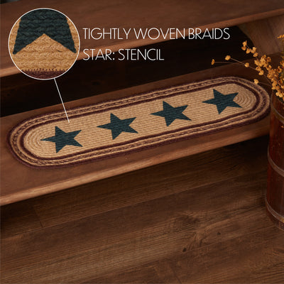 Potomac Jute Stencil Stars 8.5" Oval Star Tread