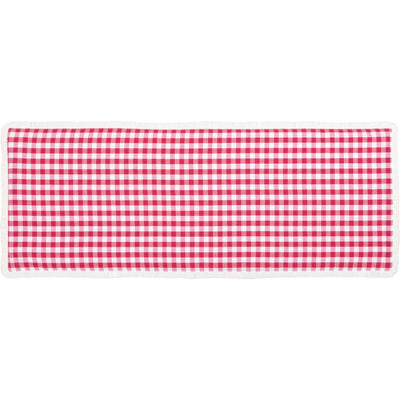 💙 Emmie Red and White Check Table Runner 13" x 36"