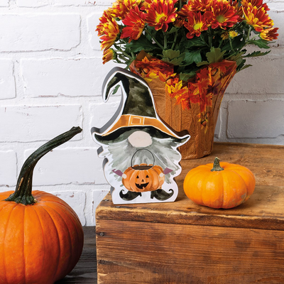 Trick or Treat Witch Gnome Chunky Sitter