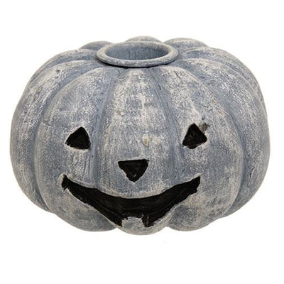 DAY 17 🎃 25 Days of SUMMERWEEN Jack O' Lantern Pumpkin Resin Taper Holder