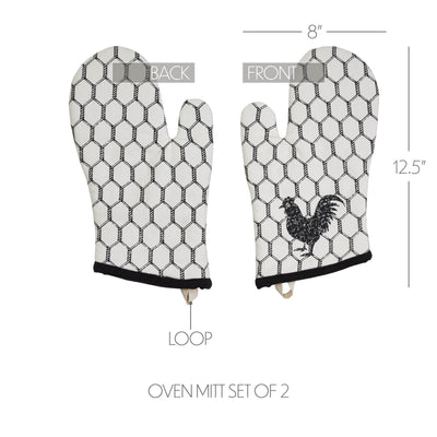 Chicken Down Home Oven Mitt Set of 2