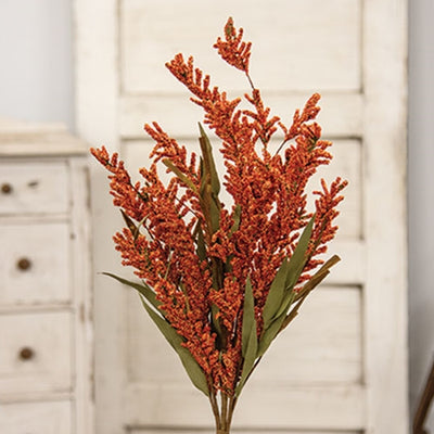 Fall Grass & Heather 24" Faux Foliage Bush