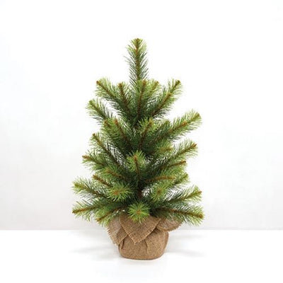 Empire Pine Faux Tree with Burlap Base 24" H