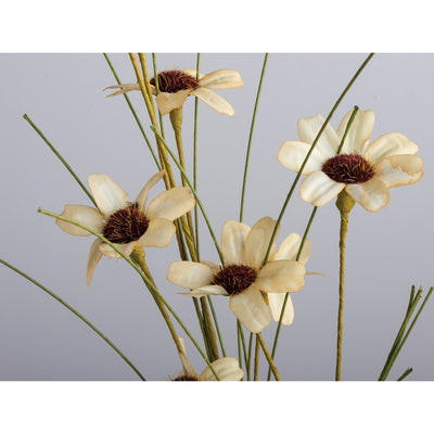 Cream Wildflowers 24" Faux Floral Pick