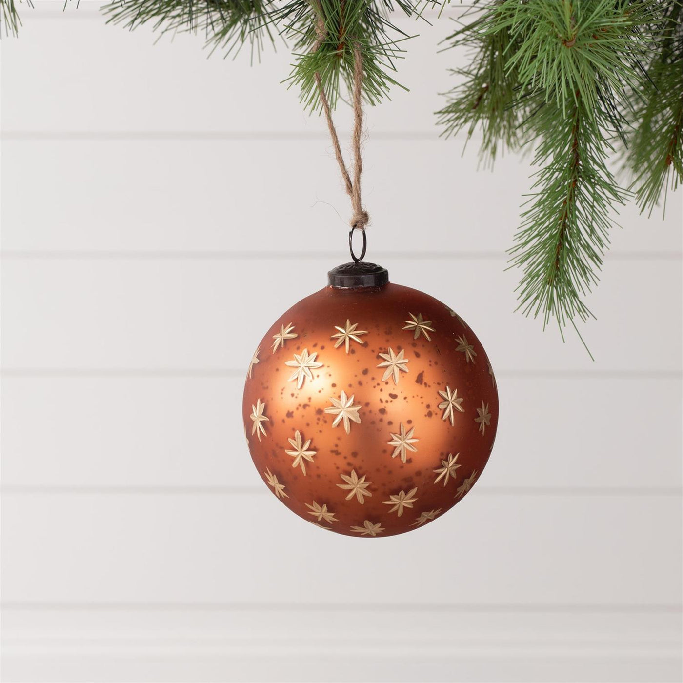 Rust Color Glass Rust Etched Glass Stars 5
