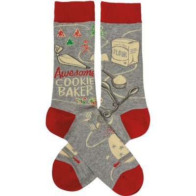 Awesome Cookie Baker Novelty Christmas Socks