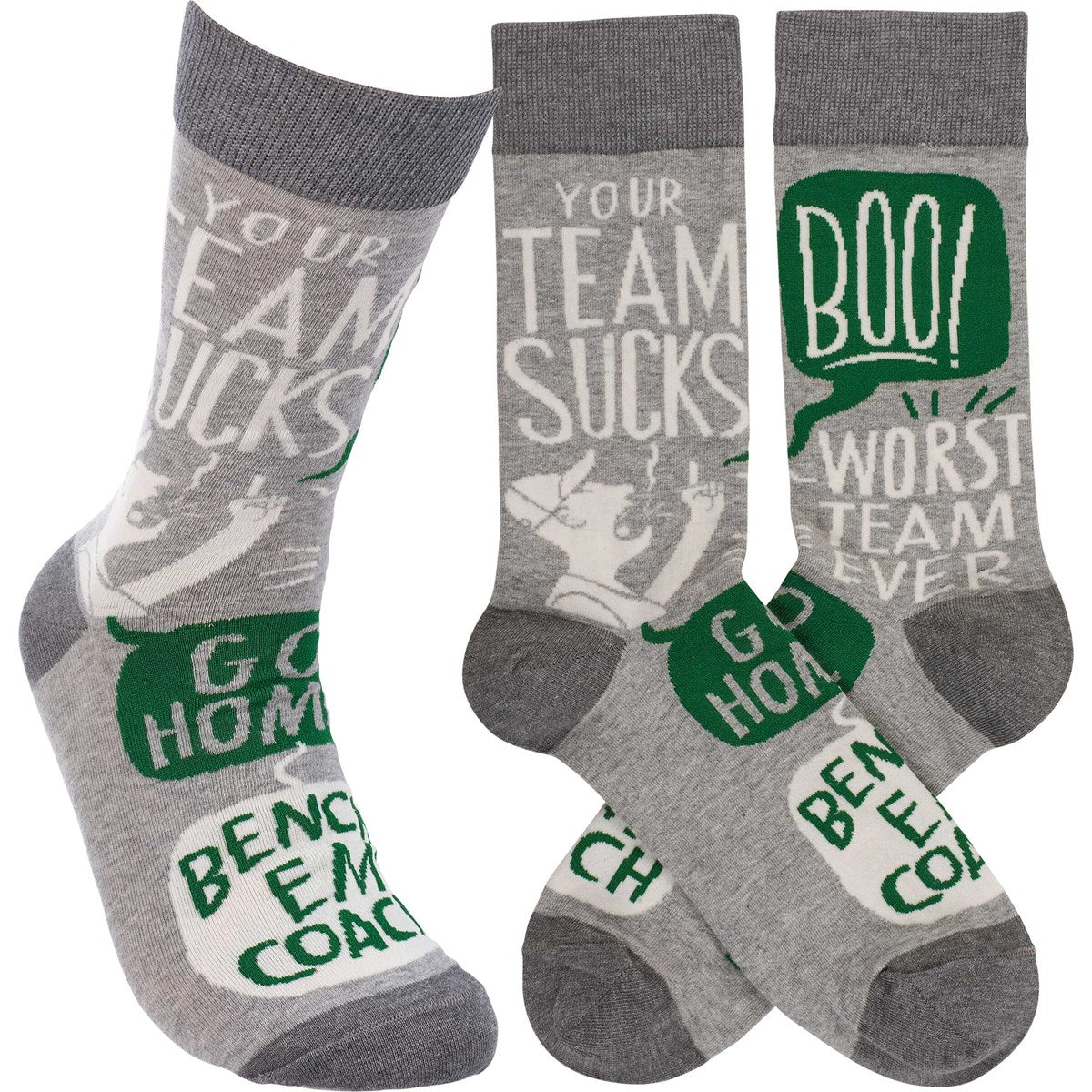 Your Team Sucks Go Home Fun Novelty Socks