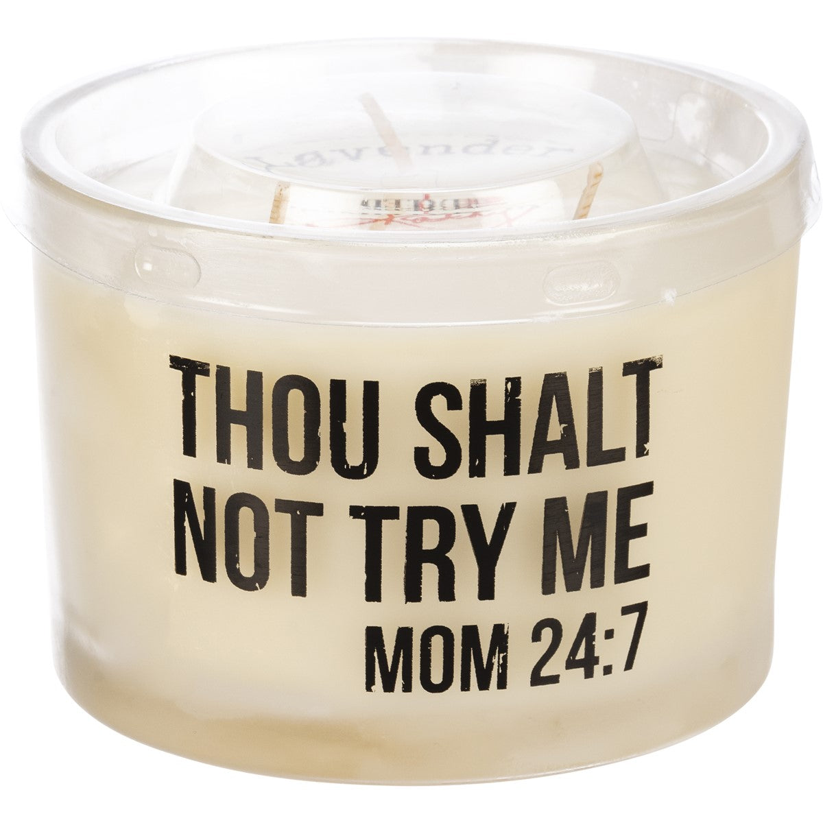 Thou Shalt Not Try Me Mom 24:7 14 oz Jar Candle