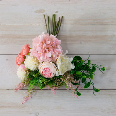 Soft Blush and Pink Faux Floral Bouquet