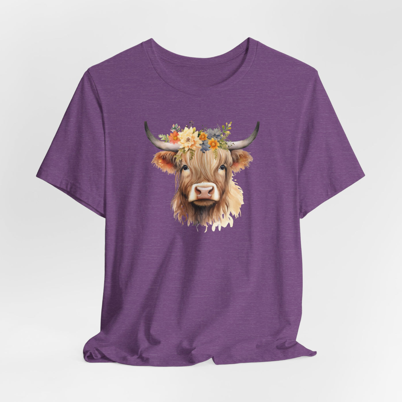 HAPPY BIRTHDAY🎂 🔥 Floral Highland Cow Cozy T-Shirt