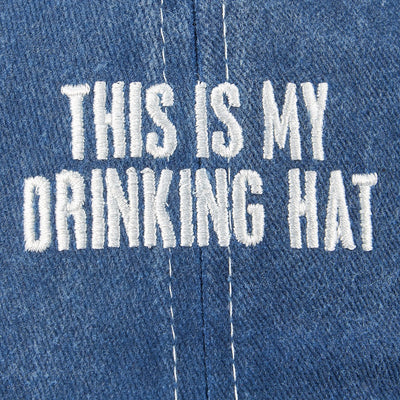 My Drinking Hat Distressed Blue Baseball Cap