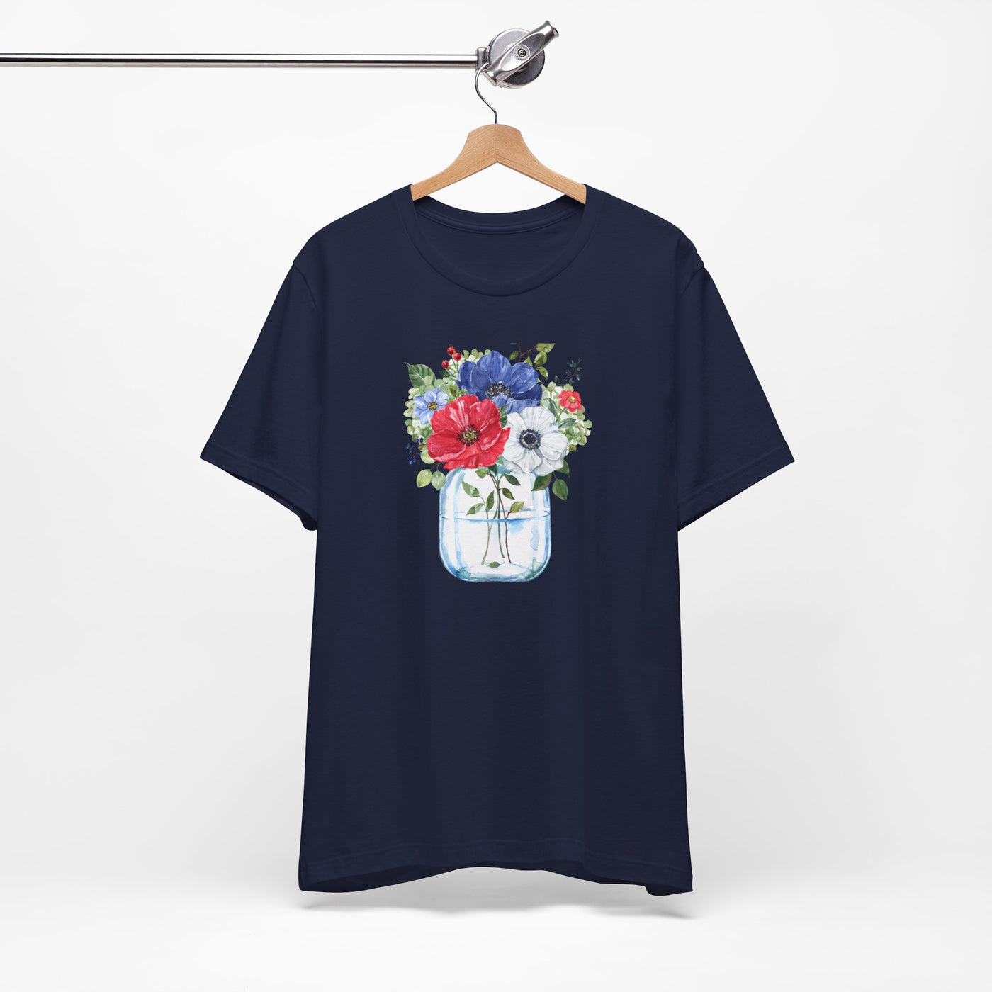 🔥 Americana Poppies in Jar Cozy T-Shirt