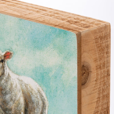 💙 Farm Sheep 6" Wooden Box Sign