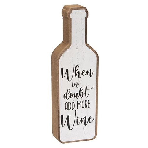 Set of 3 Wine and Beer Themed Drink Block Signs