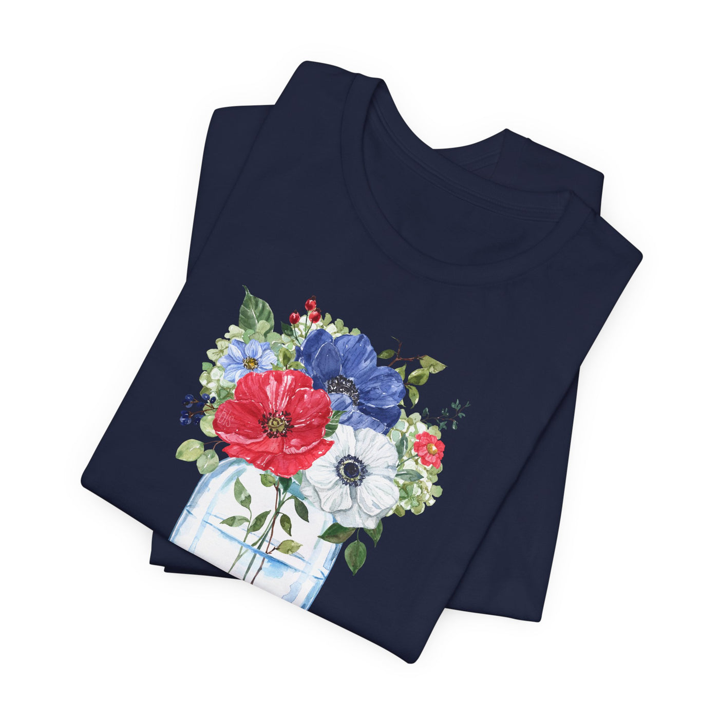 🔥 Americana Poppies in Jar Cozy T-Shirt