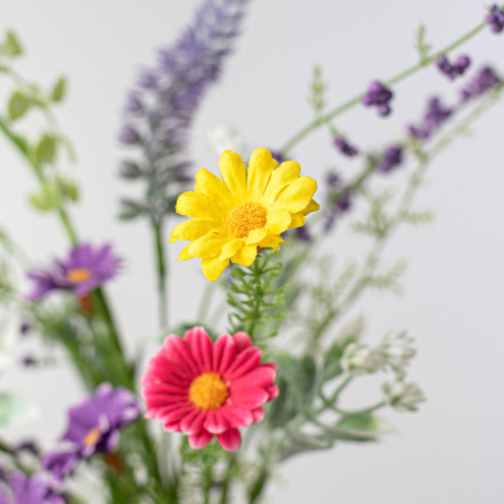 💙 Wildflower Daisy Mix 18" Faux Floral Spray