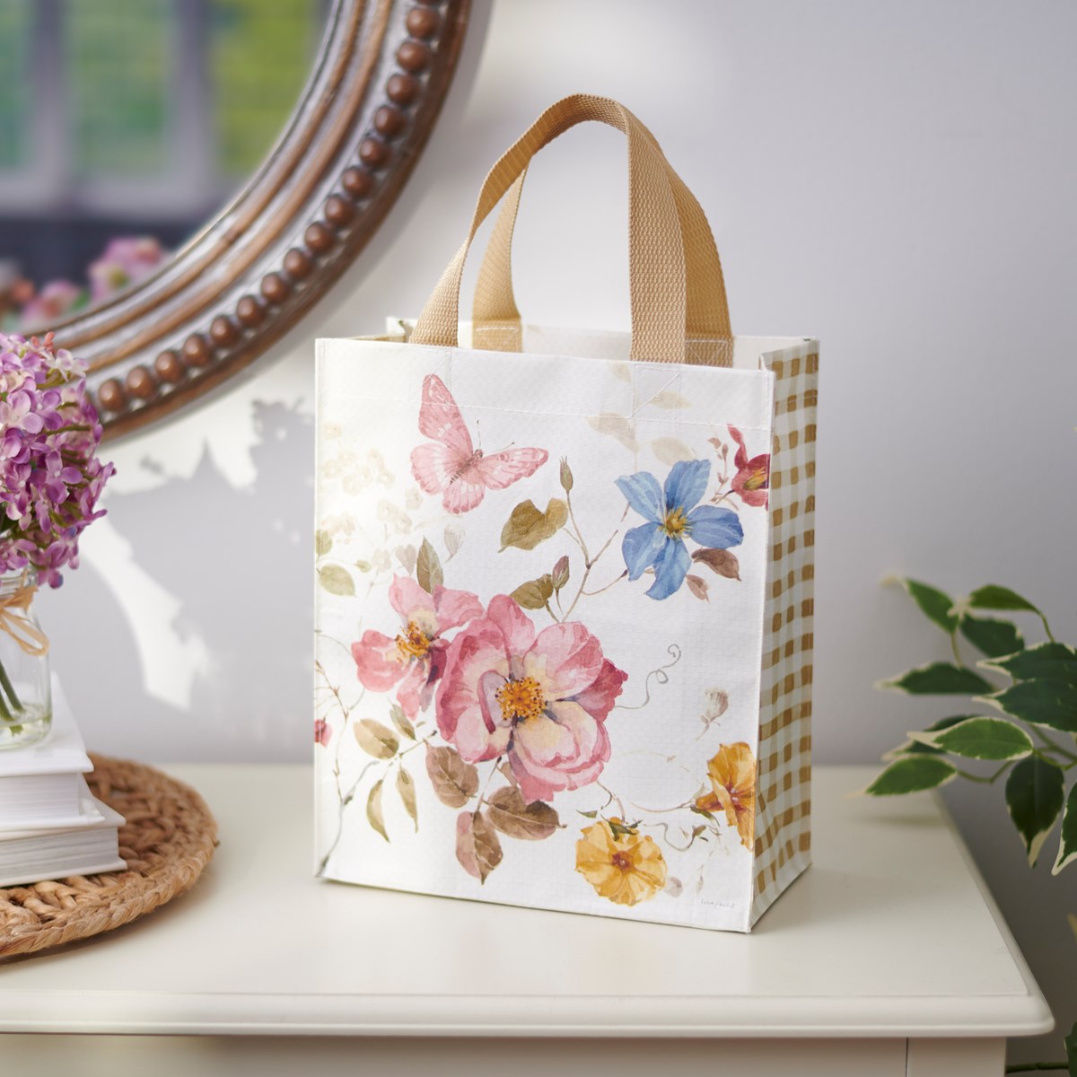 Floral Butterfly Daily Market Tote