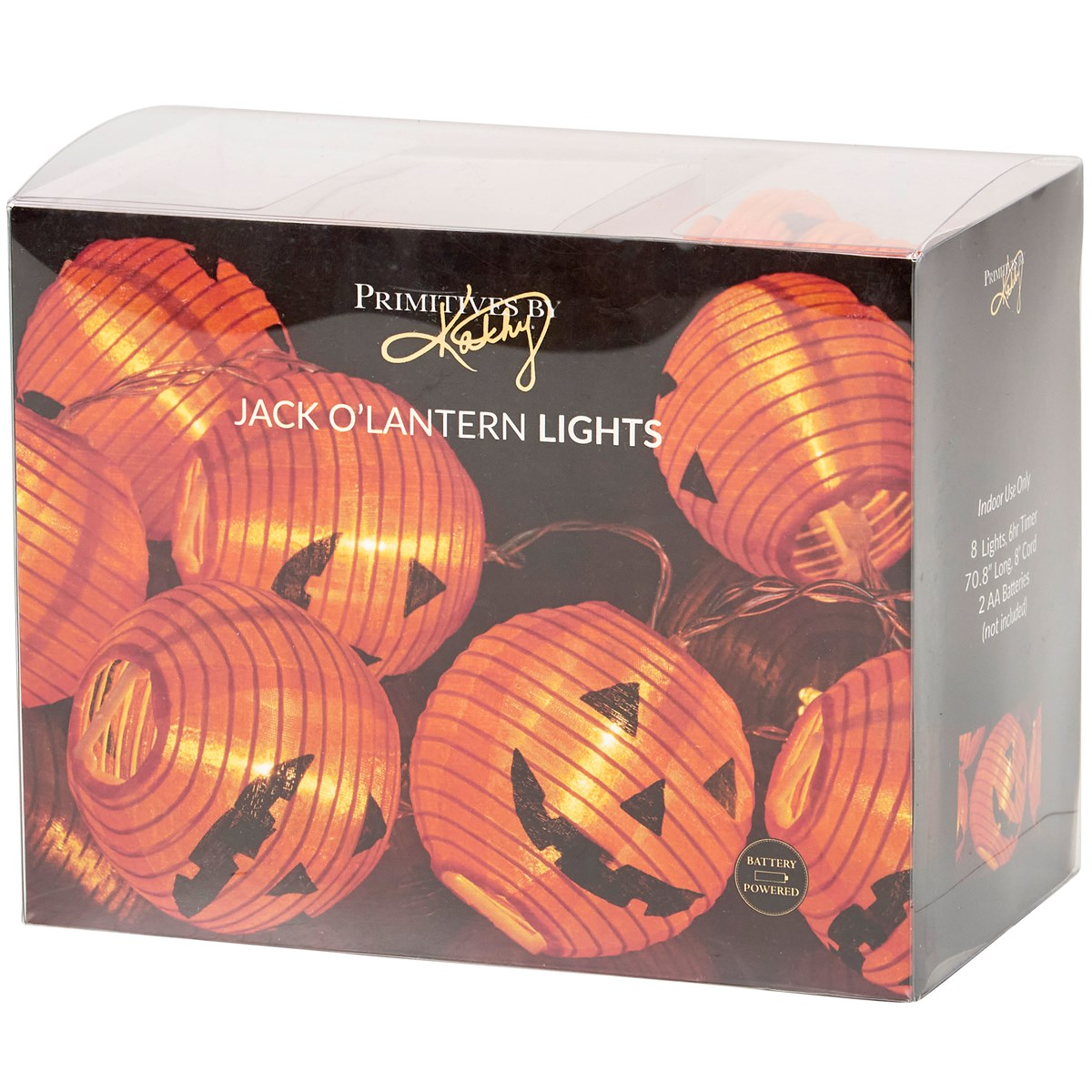 Jack O'Lantern String Lights Battery Powered