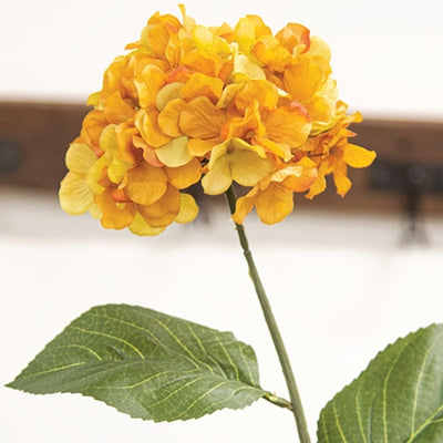 Golden Hydrangea 28" Faux Floral Stem
