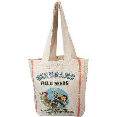 HAPPY BIRTHDAY🎂 💙 Bee Brand Field Seeds Tote Bag