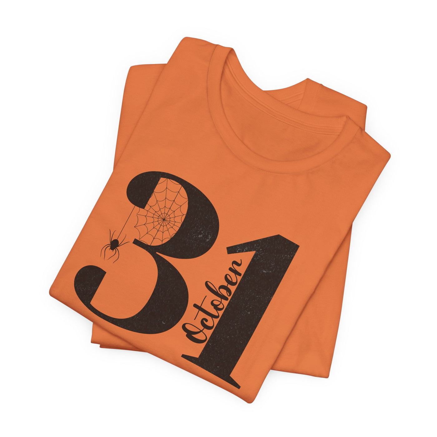 October 31st Cozy Halloween Burnt Orange T-Shirt