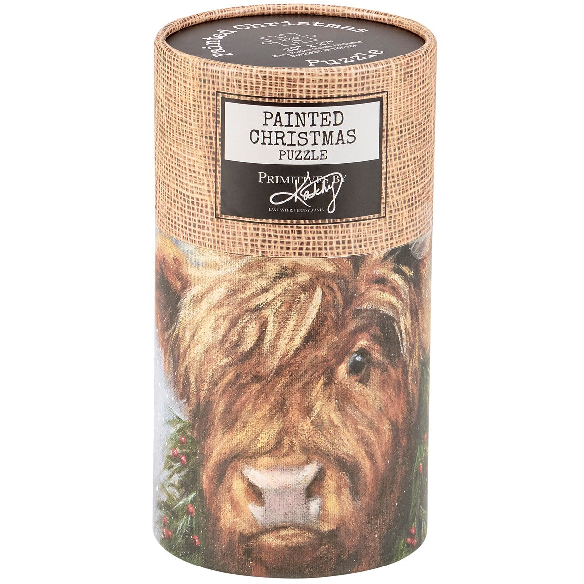 1000 Piece Highland Cow Jigsaw Puzzle For Adults - 27x20 Inch Animal Art Puzzle, Challenging Family Activity