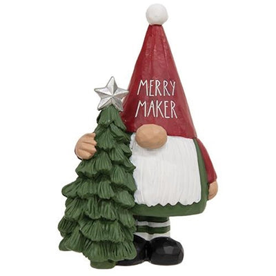 Merry Maker Gnome 4" Resin Christmas Figurine