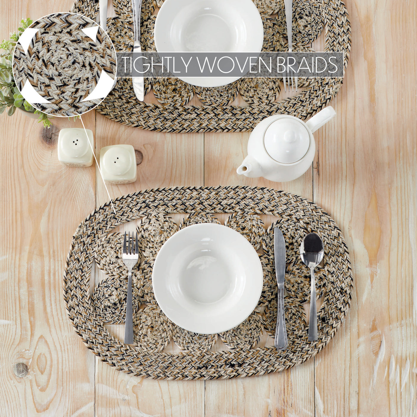 Celeste Blended Pebble Indoor/Outdoor 19" Placemat