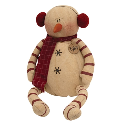 Tyler the Snowman Fabric Doll