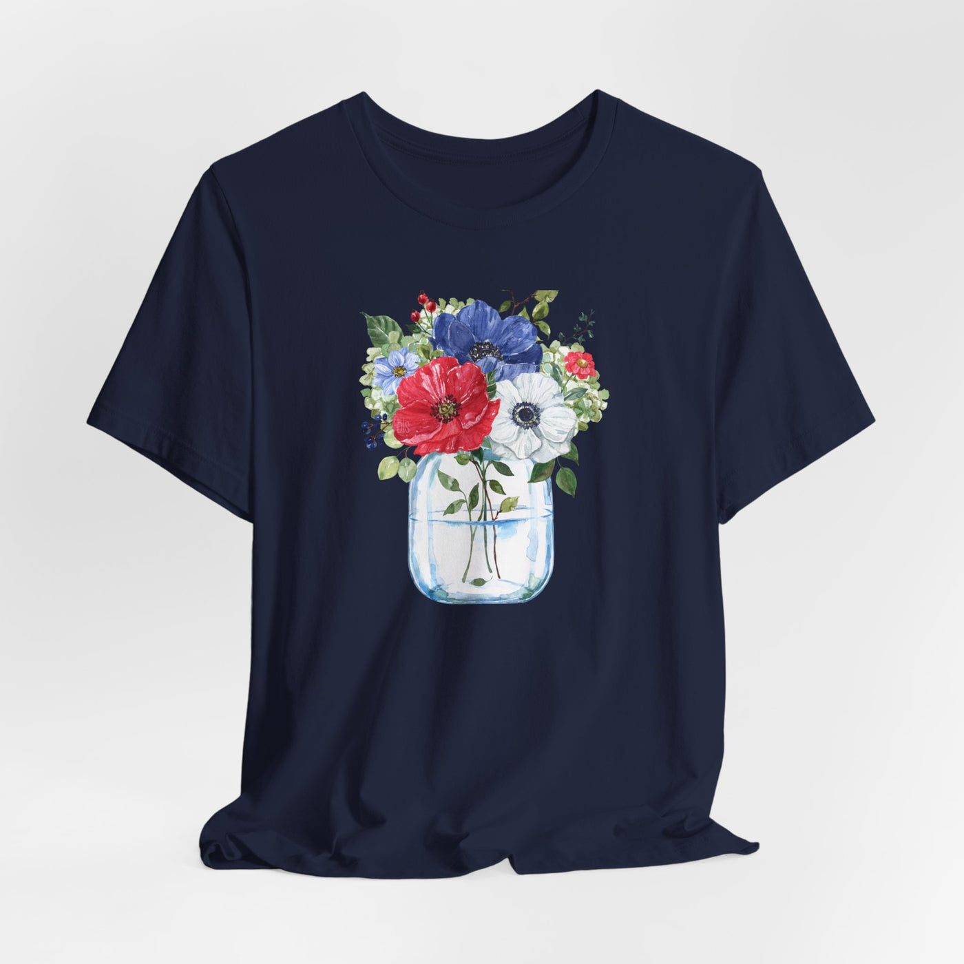 🔥 Americana Poppies in Jar Cozy T-Shirt