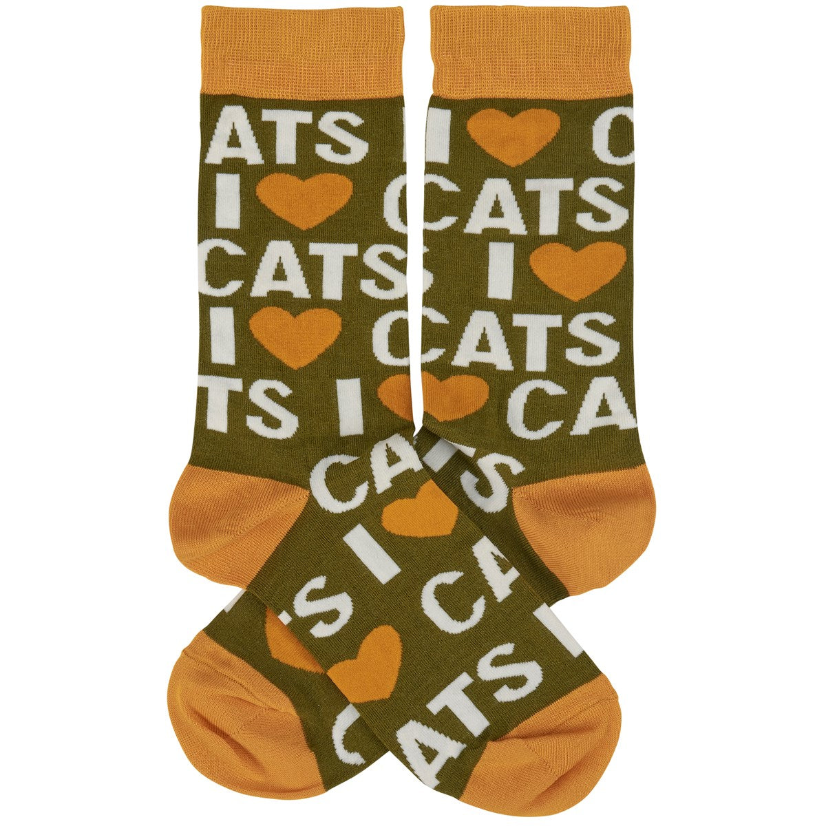 I Love Cats Unisex Novelty Socks