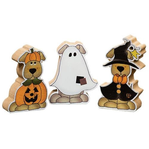 Set of 3 Chunky Halloween Costume Puppy Sitters