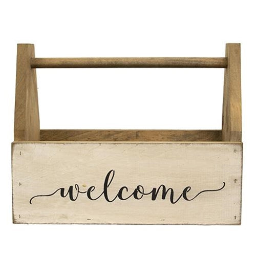 Americana Welcome Double Sided Wooden Tote