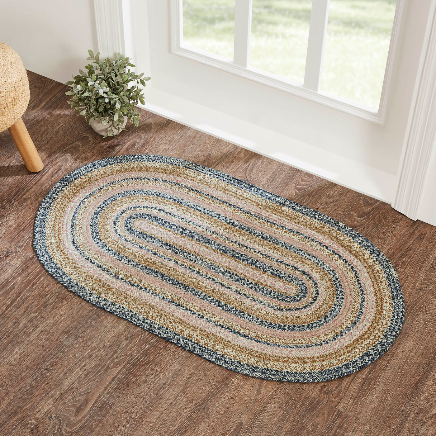Kaila Jute 48" Oval Rug w/ Pad