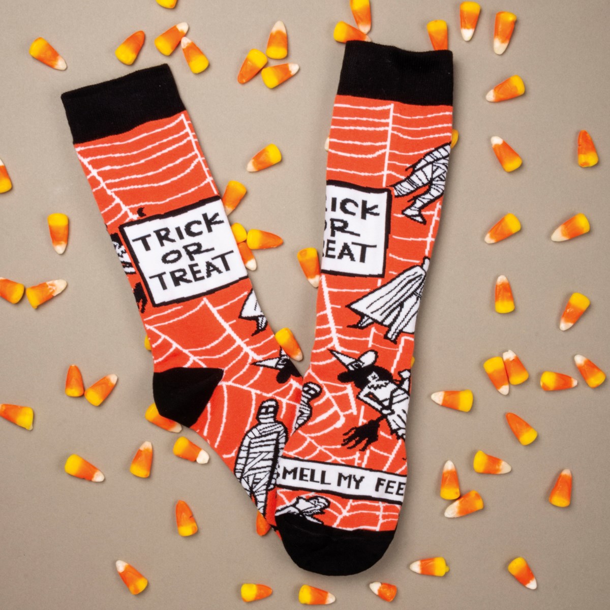 Trick Or Treat Smell My Feet Socks