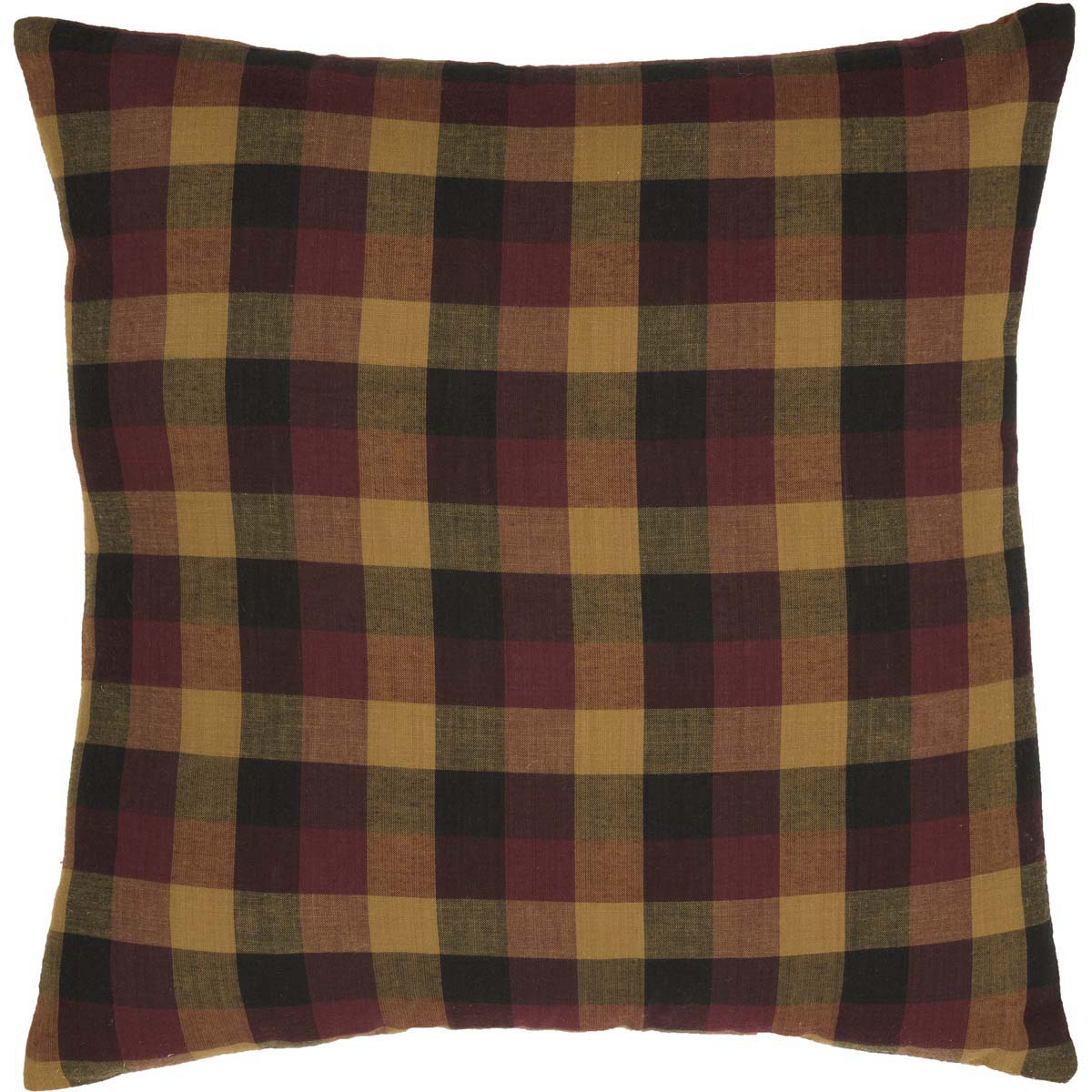 Heritage Farms Primitive Check Fabric Pillow 16'' x 16''