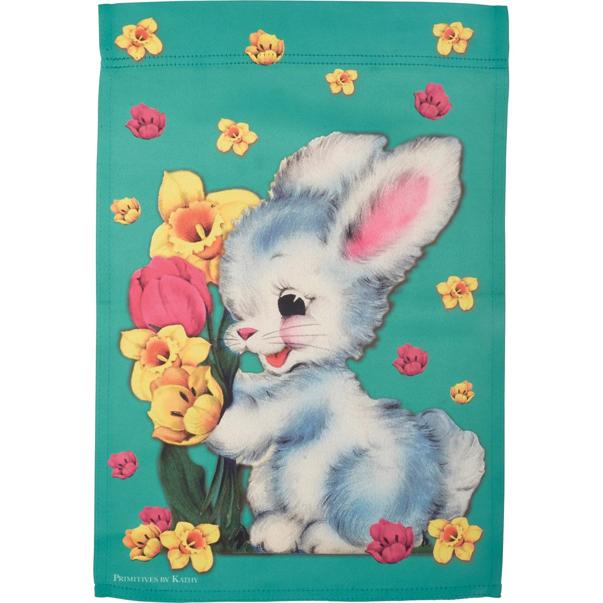 💙 Vintage-Style Easter Bunny Garden Flag