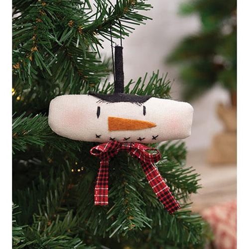 Top Hat Snowman Fabric Ornament