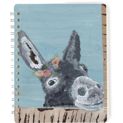 Floral Donkey Spiral Notebook Journal