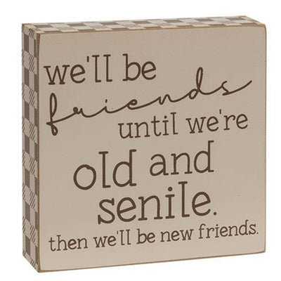 Set of 3 Friends Themed Wooden Block Signs