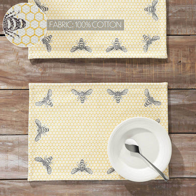 Set of 2 Buzzy Bees Placemats