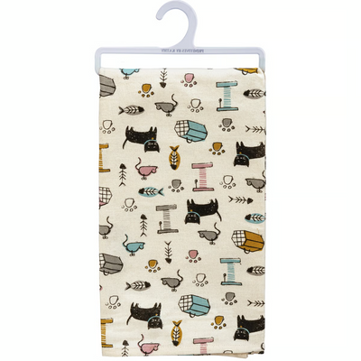 All You Need Is Love And A Cat Kitchen Towel
