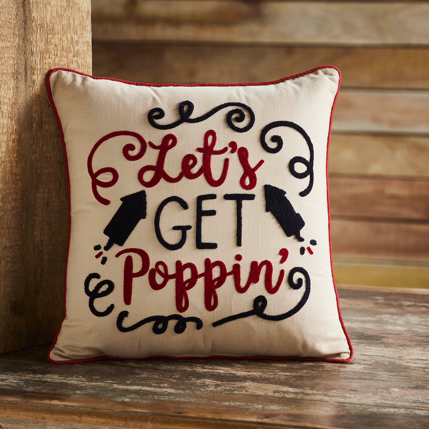 Let's Get Poppin 18" Accent Pillow