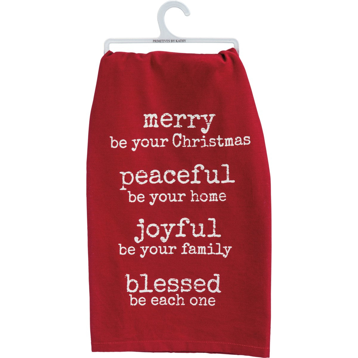 💙 Merry Peaceful Joyful Blessed Christmas Kitchen Towel